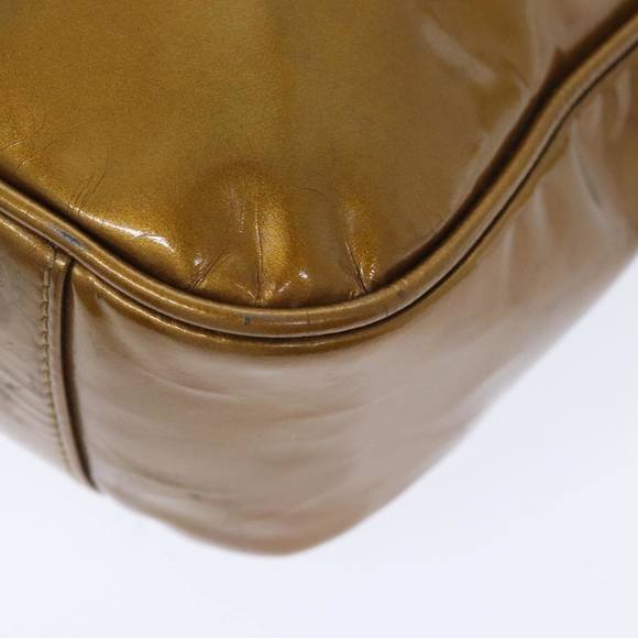 GUCCI Bamboo Hand Bag Enamel 2way Gold Tone Gold 001 1014 1638 0 Auth 93035 - Picture 14 of 16